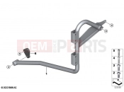 BMW Motorrad BMW 2021 C models CE04 (0C51, 0C53) Tube bracket