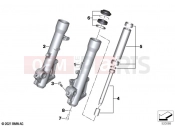 BMW Motorrad BMW 2021 C models CE04 (0C51, 0C53) Fork slider | Fork slider
