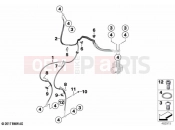 BMW Motorrad BMW 2022 F models F 750 GS (0B08, 0B18) Brake lines, front | Brake lines, front