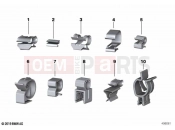 BMW Motorrad BMW 2022 F models F 750 GS (0B08, 0B18) Retaining clips, cable clip | Retaining clips, cable clip