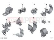 BMW Motorrad BMW 2022 F models F 750 GS (0B08, 0B18) Cable clips, hose supports | Cable clips, hose supports