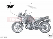 BMW Motorrad BMW 2022 F models F 750 GS (0B08, 0B18) Stick-on label 3 | Stick-on label 3