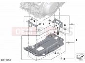 BMW Motorrad BMW 2022 F models F 750 GS (0B08, 0B18) Engine guard, plastic | Engine guard, plastic
