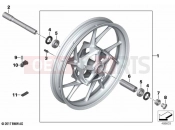 BMW Motorrad BMW 2022 F models F 750 GS (0B08, 0B18) Cast rim, front | Cast rim, front