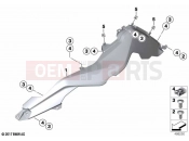 BMW Motorrad BMW 2020 F models F 750 GS (0B08, 0B18) Fairing side sections | Fairing side sections
