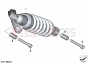 BMW Motorrad BMW 2020 F models F 750 GS (0B08, 0B18) Spring strut, rear | Spring strut, rear