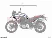 BMW Motorrad BMW 2020 F models F 750 GS (0B08, 0B18) Sticker set | Sticker set