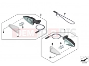 BMW Motorrad BMW 2020 F models F 750 GS (0B08, 0B18) Turn indicators, front | Turn indicators, front