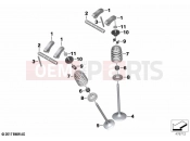 Valves with springs - BMW Motorrad F 850 GS (0B09, 0B19) 2023