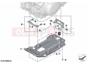 BMW Motorrad BMW 2023 F models F 850 GS (0B09, 0B19) Engine underride protection plastic | Engine underride protection plastic