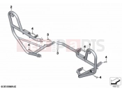 BMW Motorrad BMW 2023 F models F 850 GS (0B09, 0B19) Engine roll bar, authority vehicles | Engine roll bar, authority vehicles