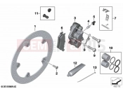 BMW Motorrad BMW 2023 F models F 850 GS (0B09, 0B19) Front wheel brake | Front wheel brake