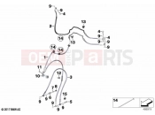 BMW Motorrad BMW 2023 F models F 850 GS (0B09, 0B19) Brake lines, front | Brake lines, front