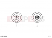 Information plate, speed 2 - BMW Motorrad F 850 GS (0B09, 0B19) 2023