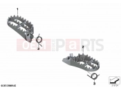 Footrests, Enduro, wide, front 2 - BMW Motorrad F 850 GS (0B09, 0B19) 2023