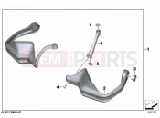 BMW Motorrad BMW 2023 F models F 850 GS (0B09, 0B19) Hand protector 2 | Hand protector 2