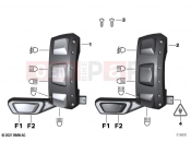 BMW Motorrad BMW 2023 F models F 850 GS (0B09, 0B19) Additional switch special vehicle left 3 | Additional switch special vehicle left 3