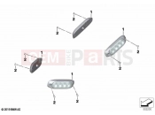 Flashing beacons Sputnik side 2 - BMW Motorrad F 850 GS (0B09, 0B19) 2023