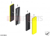 BMW Motorrad BMW 2023 F models F 850 GS (0B09, 0B19) Rear reflector yellow front | Rear reflector yellow front