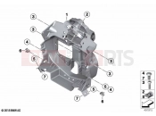 BMW Motorrad BMW 2021 F models F 850 GS Adv. (0K04) Front panel carrier | Front panel carrier