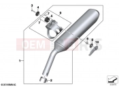 BMW Motorrad BMW 2021 F models F 850 GS Adv. (0K04) Rear silencer | Rear silencer