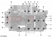 BMW Motorrad BMW 2021 F models F 900 R (0K11, 0K13) Screw connection, crankcase | Screw connection, crankcase