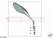BMW Motorrad BMW 2021 F models F 900 R (0K11, 0K13) Mirror 2 | Mirror 2