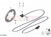 BMW Motorrad BMW 2021 F models F 900 R (0K11, 0K13) Rotational-speed sensor, rear | Rotational-speed sensor, rear