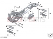 BMW Motorrad BMW 2021 F models F 900 R (0K11, 0K13) Footpeg system | Footpeg system