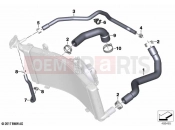 BMW Motorrad BMW 2021 F models F 900 R (0K11, 0K13) Coolant lines | Coolant lines