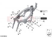 BMW Motorrad BMW 2020 F models F 900 R A2 (0K31) Front frame | Front frame