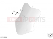 BMW Motorrad BMW 2022 F models F 900 XR A2 (0K41) Windscreen | Windscreen