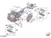BMW Motorrad BMW 2022 F models F 900 XR A2 (0K41) Footpeg system | Footpeg system