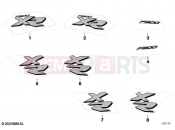 BMW Motorrad BMW 2022 F models F 900 XR A2 (0K41) Emblems | Emblems
