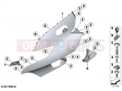 BMW Motorrad BMW 2022 K models K 1600 Bagger 22 (0F61, 0F63) Upper trim section | Upper trim section