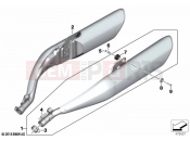 BMW Motorrad BMW 2022 K models K 1600 Bagger 22 (0F61, 0F63) Muffler system | Muffler system