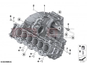 BMW Motorrad BMW 2022 K models K 1600 Bagger 22 (0F61, 0F63) Engine housing | Engine housing