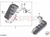 BMW Motorrad BMW 2022 K models K 1600 Bagger 22 (0F61, 0F63) Footboard front | Footboard front