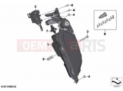 Storage compartment, audio system | Storage compartment, audio system - BMW Motorrad K 1600 Bagger 22 (0F61, 0F63) 2021