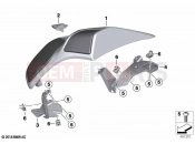 Covers rear speaker | Covers rear speaker - BMW Motorrad K 1600 Bagger 22 (0F61, 0F63) 2021