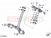 BMW Motorrad BMW 2020 M models M 1000 RR (0E71,0E73) Fork bridge, bottom / top | Fork bridge, bottom / top