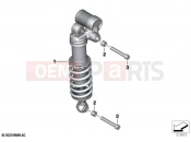 BMW Motorrad BMW 2020 M models M 1000 RR (0E71,0E73) Spring strut, rear | Spring strut, rear
