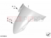 BMW Motorrad BMW 2020 M models M 1000 RR (0E71,0E73) Windscreen 2 | Windscreen 2