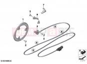 BMW Motorrad BMW 2020 M models M 1000 RR (0E71,0E73) Speed sensor, front | Speed sensor, front