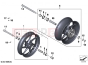 BMW Motorrad BMW 2020 M models M 1000 RR (0E71,0E73) Carbon wheels | Carbon wheels