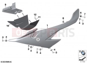BMW Motorrad BMW 2020 M models M 1000 RR (0E71,0E73) Side trim panel | Side trim panel