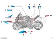BMW Motorrad BMW 2020 M models M 1000 RR (0E71,0E73) Stick-on label | Stick-on label
