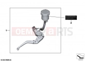 BMW Motorrad BMW 2020 M models M 1000 RR (0E71,0E73) Handbrake control assembly 2 | Handbrake control assembly 2