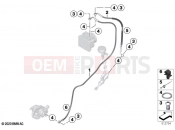BMW Motorrad BMW 2020 M models M 1000 RR (0E71,0E73) Brake lines, front 2 | Brake lines, front 2