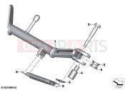 BMW Motorrad BMW 2021 R models R 1250 RT 20 (0L01, 0L03) Side stand | Side stand